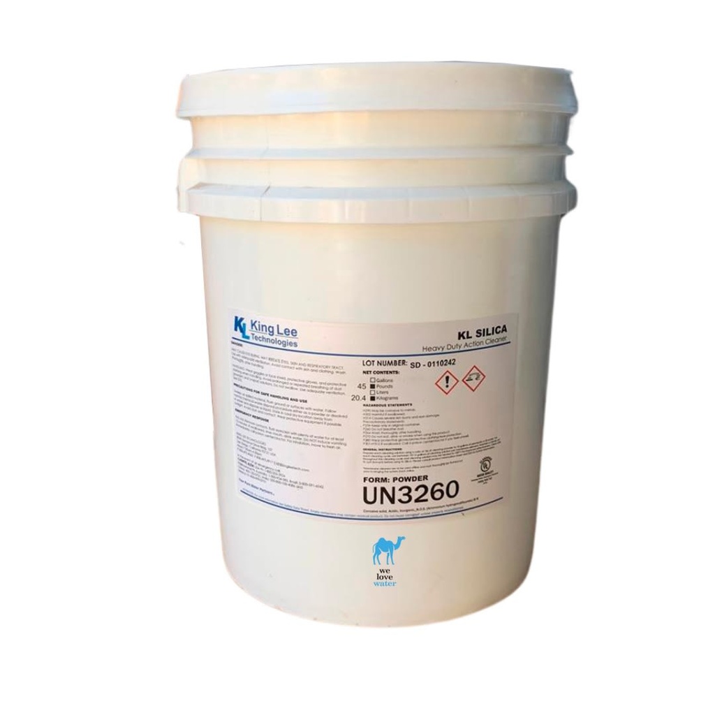 [71468170411469] LIMPIADOR DE SILICE EN POLVO (KILO) KL SILICA (TINETA 20.4KG) (KING LEE / K-SILICA-20.4)
